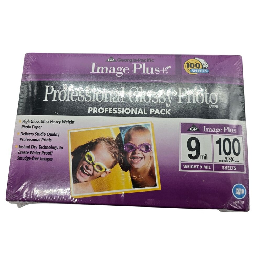 Georgia-Pacific Image Plus Professional Glossy Photo Paper‎ 4x6 100 Sheets 9 Mil